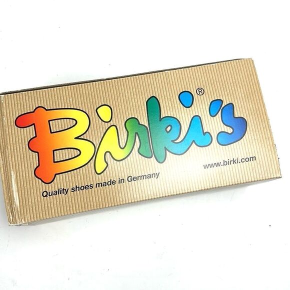 NWB Birkenstock Birkis Sandals Mallorca Gold Slides Rhinestone Buckle EUR 38 US7 - Picture 13 of 13